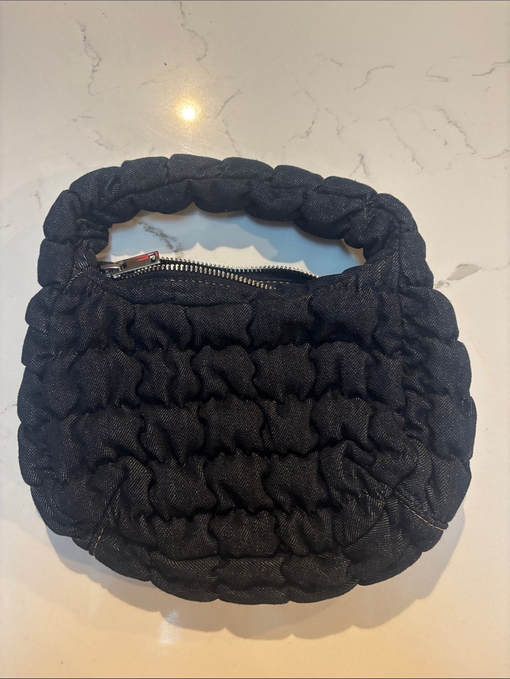 COS Quilted Denim Mini Bag